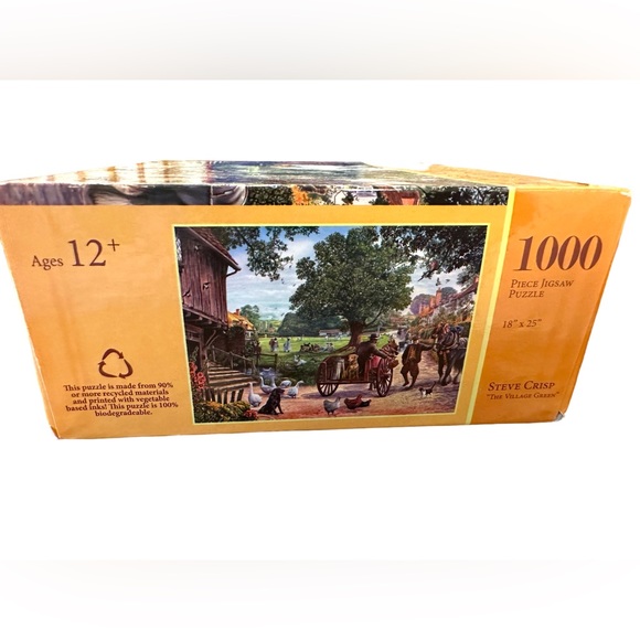 1000 Piece Jigsaw Puzzle PaperCity Puzzles Steve Crisp The Village Green New - Picture 7 of 9